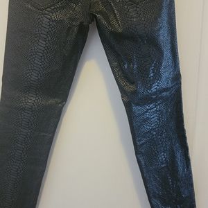 Bebe Black Snakeskin Jeans